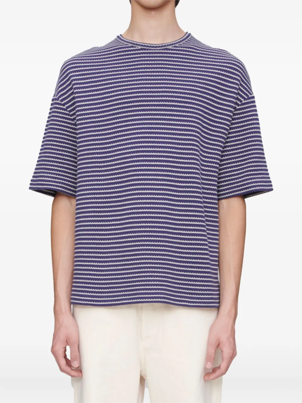 A.P.C. Gestreept T-shirt - Blauw