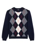 A.P.C. argyle-pattern sweater - Blue