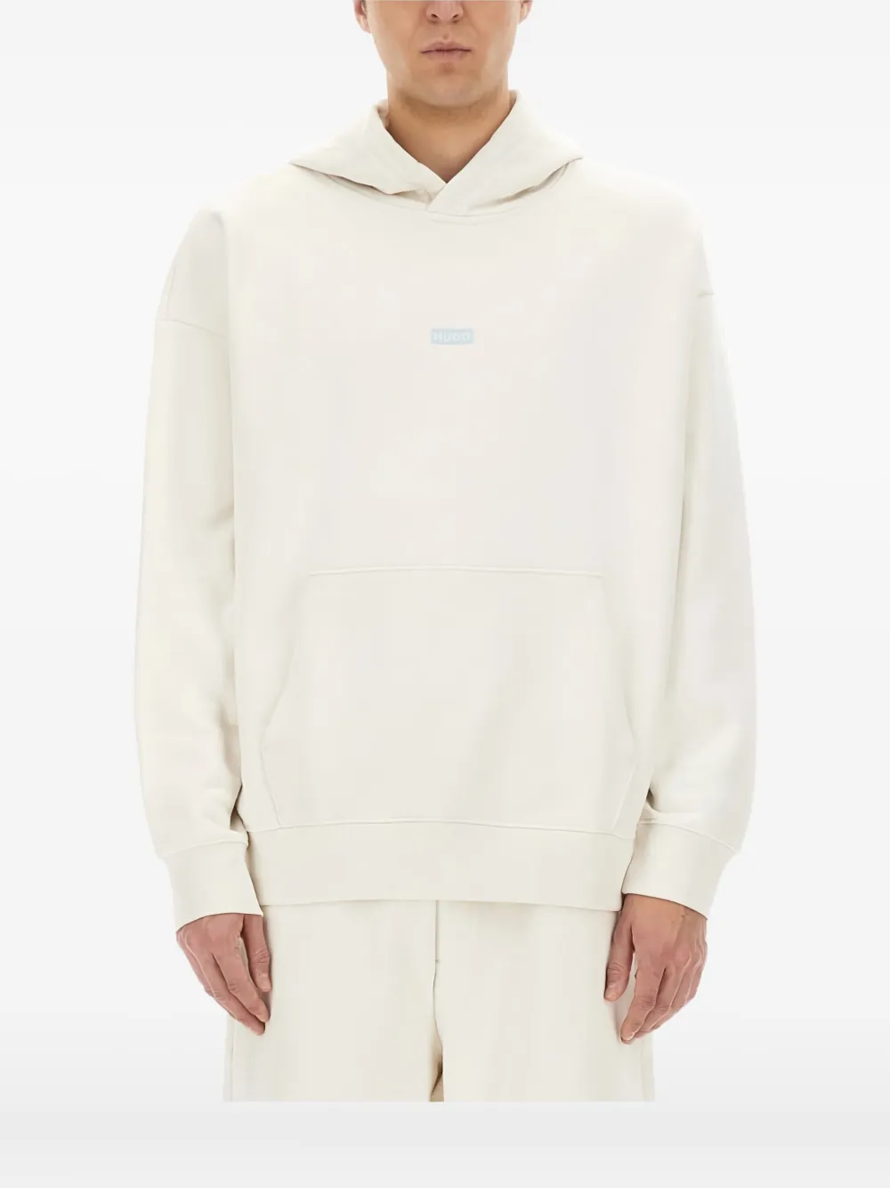 BOSS Hoodie met logoprint Wit