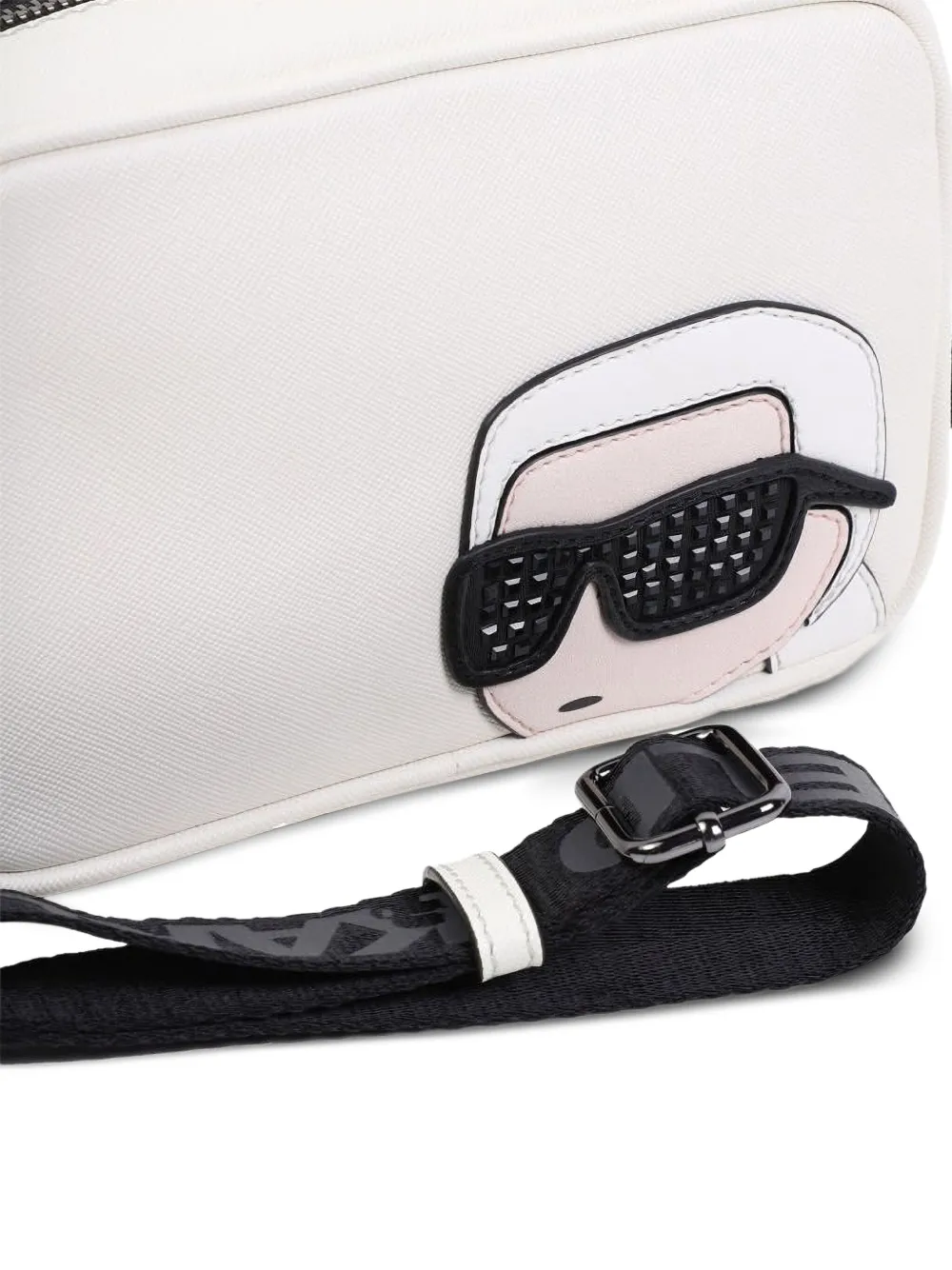 Karl Lagerfeld Kids Crossbodytas met applicatie Wit