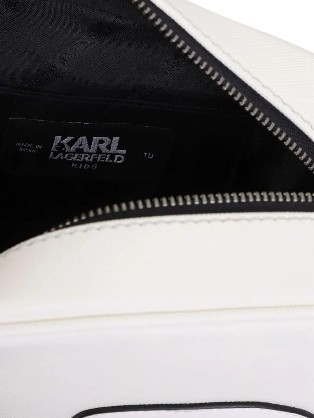 Karl Lagerfeld Kids Crossbodytas met applicatie Wit