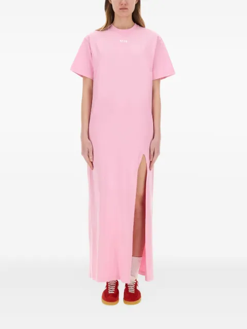 MSGM split-hem T-shirt dress