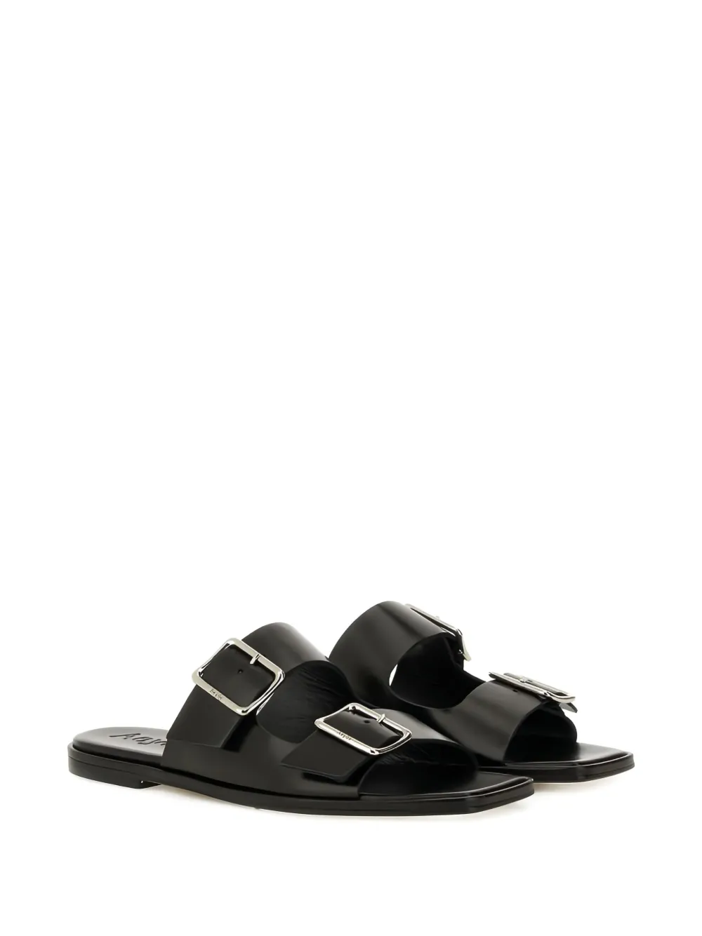 Aeyde Tonya double-buckle leather sandals | Flat Sandals | Image 2