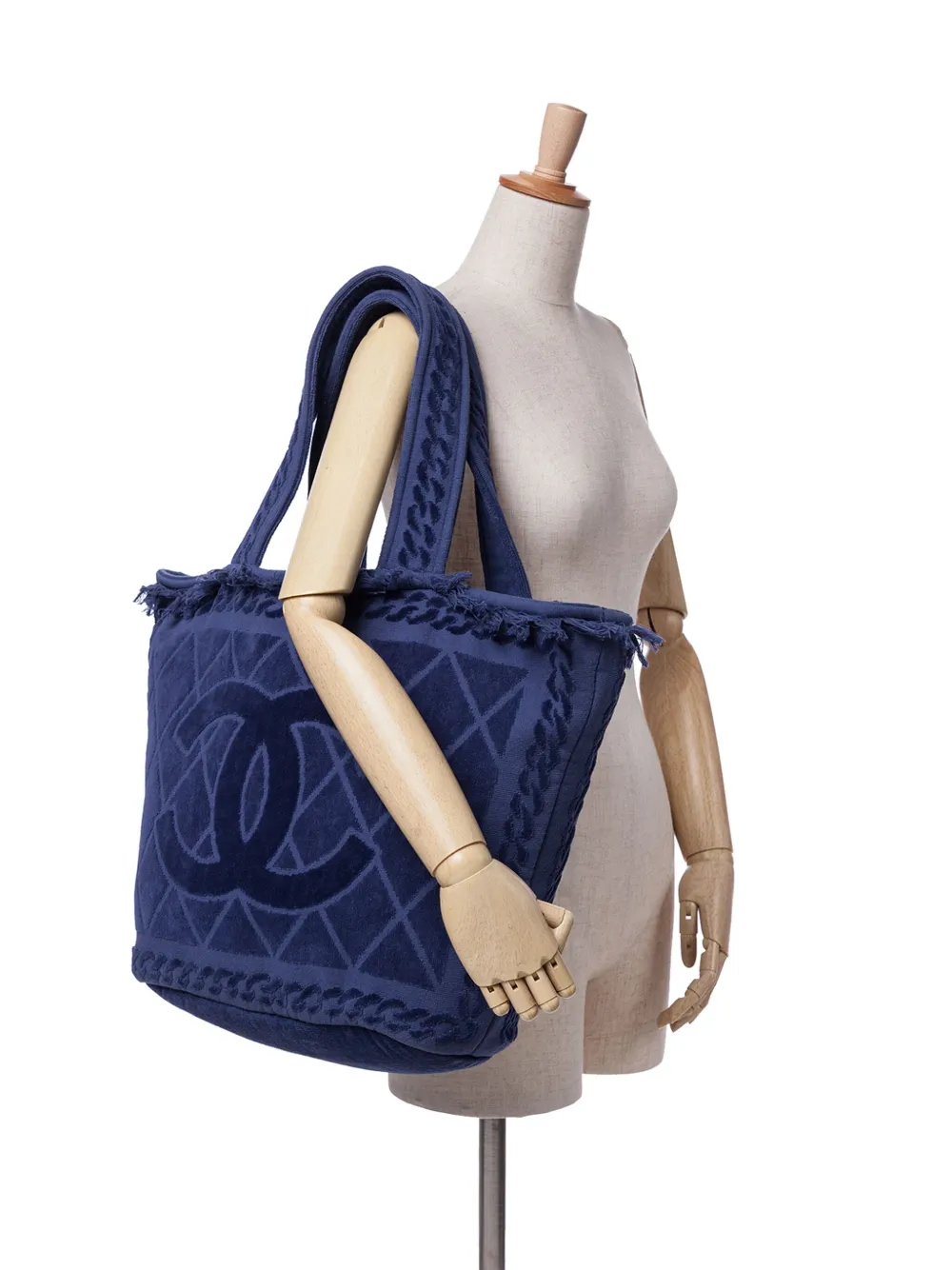 CHANEL Pre-Owned 2010-2025 CC Terry Cloth Beach tote bag | Pre-Owned | Image 2