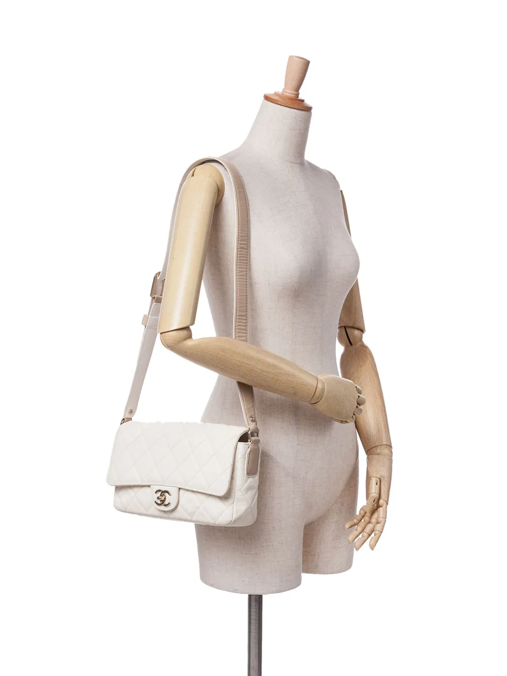 CHANEL Pre-Owned 2020 Medium CC Quilted Caviar Buckle Strap Messenger Bag shoulder bag | Pre-Owned | Image 2