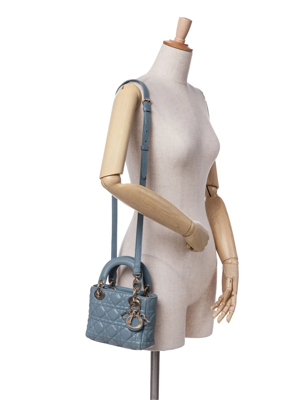 Christian Dior Pre-Owned 2017 Mini Lambskin Cannage Lady Dior satchel | Pre-Owned | Image 2