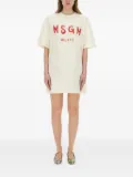 MSGM logo-print t-shirt dress - Neutrals