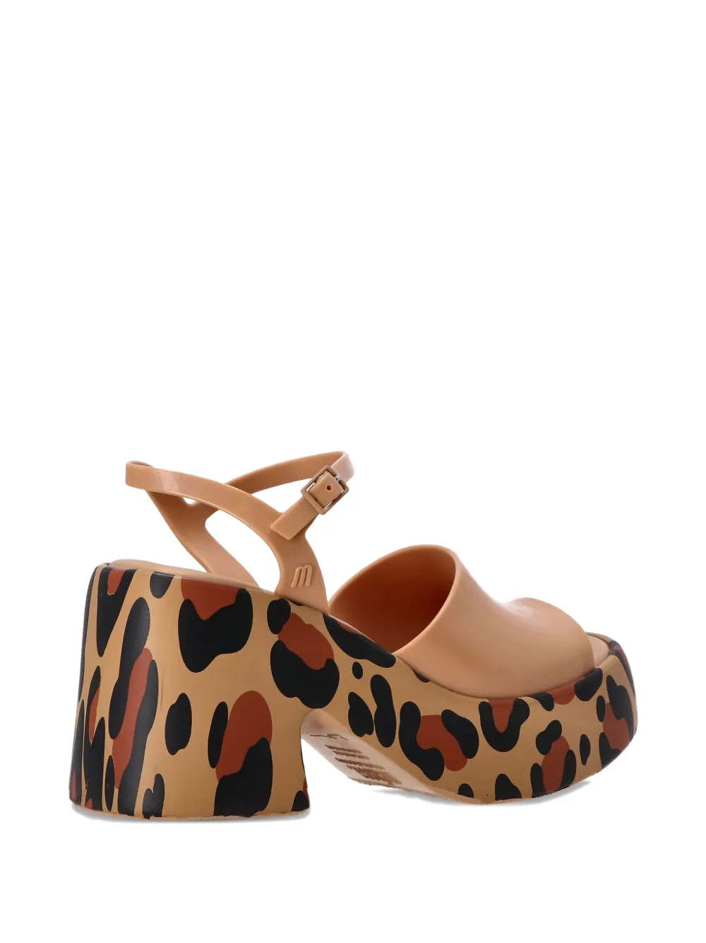 Melissa 90mm Lina leopard-print platform sandals Neutrals