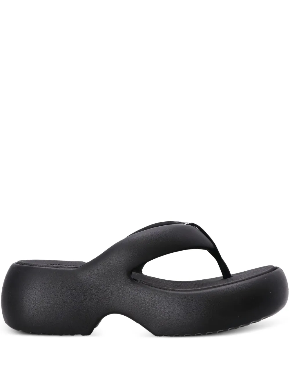 Melissa Free Fuzzy flip-flops Black