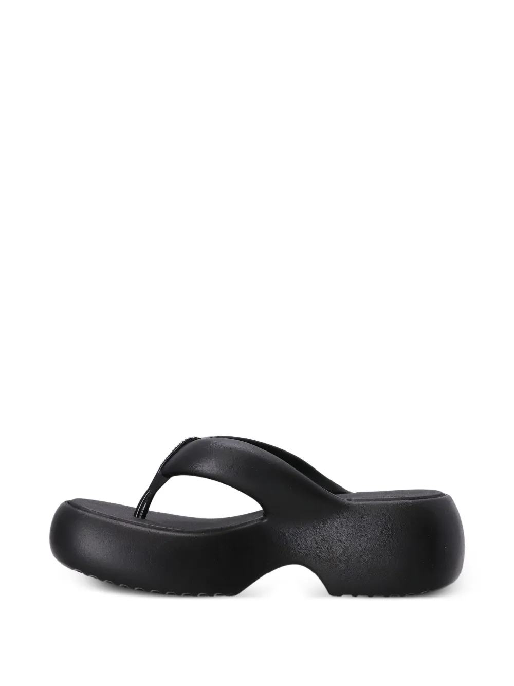 Melissa Free Fuzzy flip-flops Black