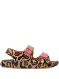 Melissa Mix Ad leopard-print flat sandals - Neutrals