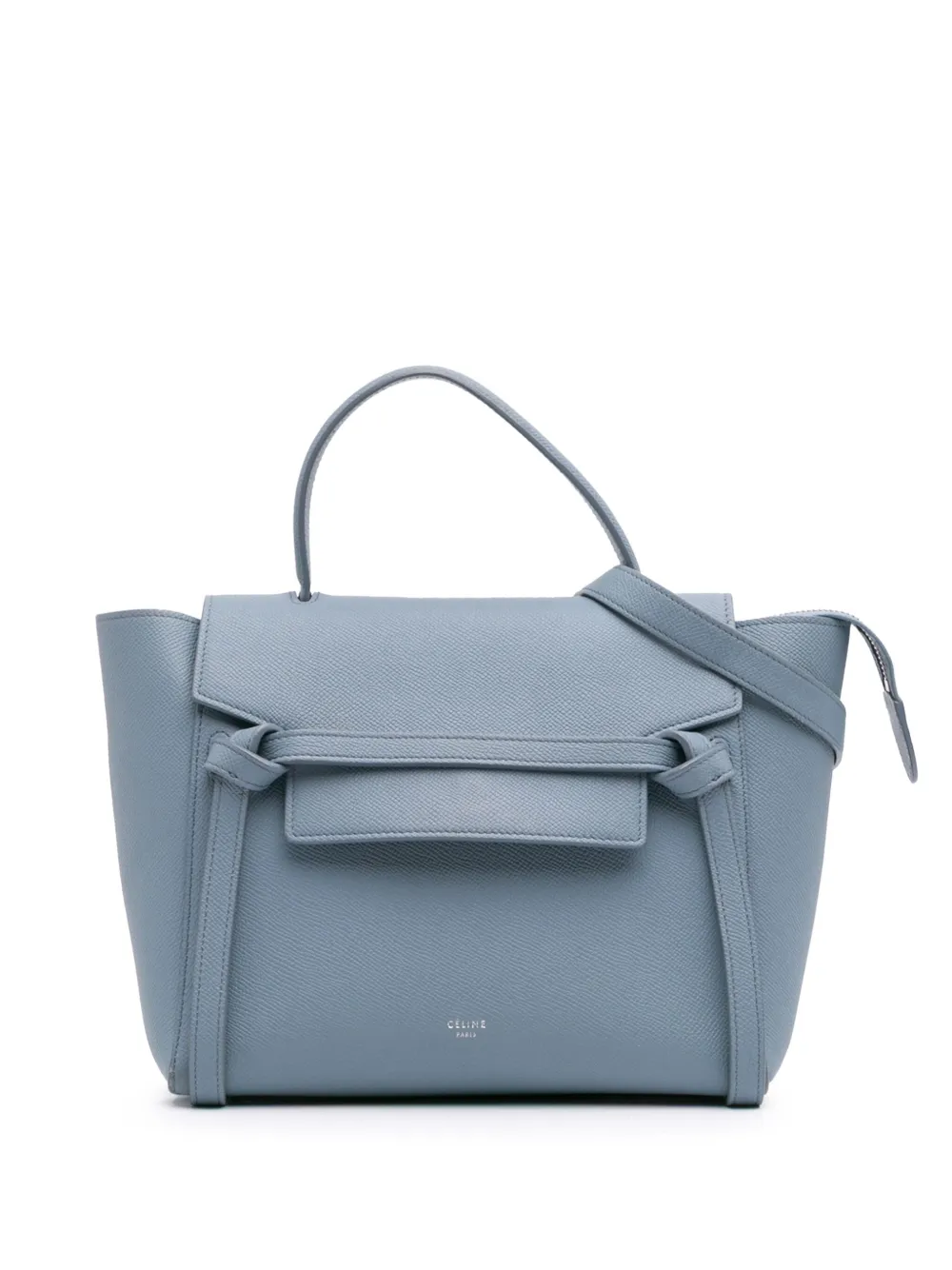 Céline Pre-Owned 2017 マイクロ グレインカーフ ベルトバッグ サッチェルバッグ - ブルー Céline Pre-Owned 2017 マイクロ グレインカーフ ベルトバッグ サッチェルバッグ - ブルー