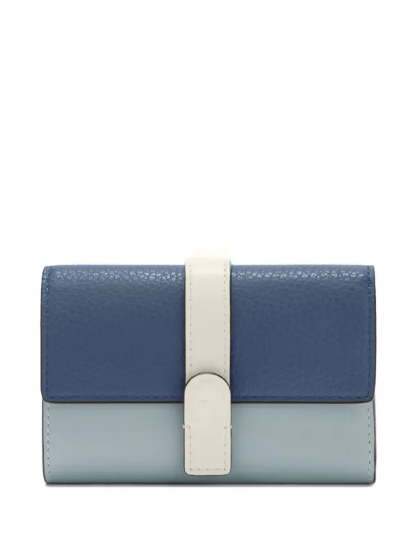 Furla Grazia Compact M Leather two-tone Wallet Blue FARFETCH