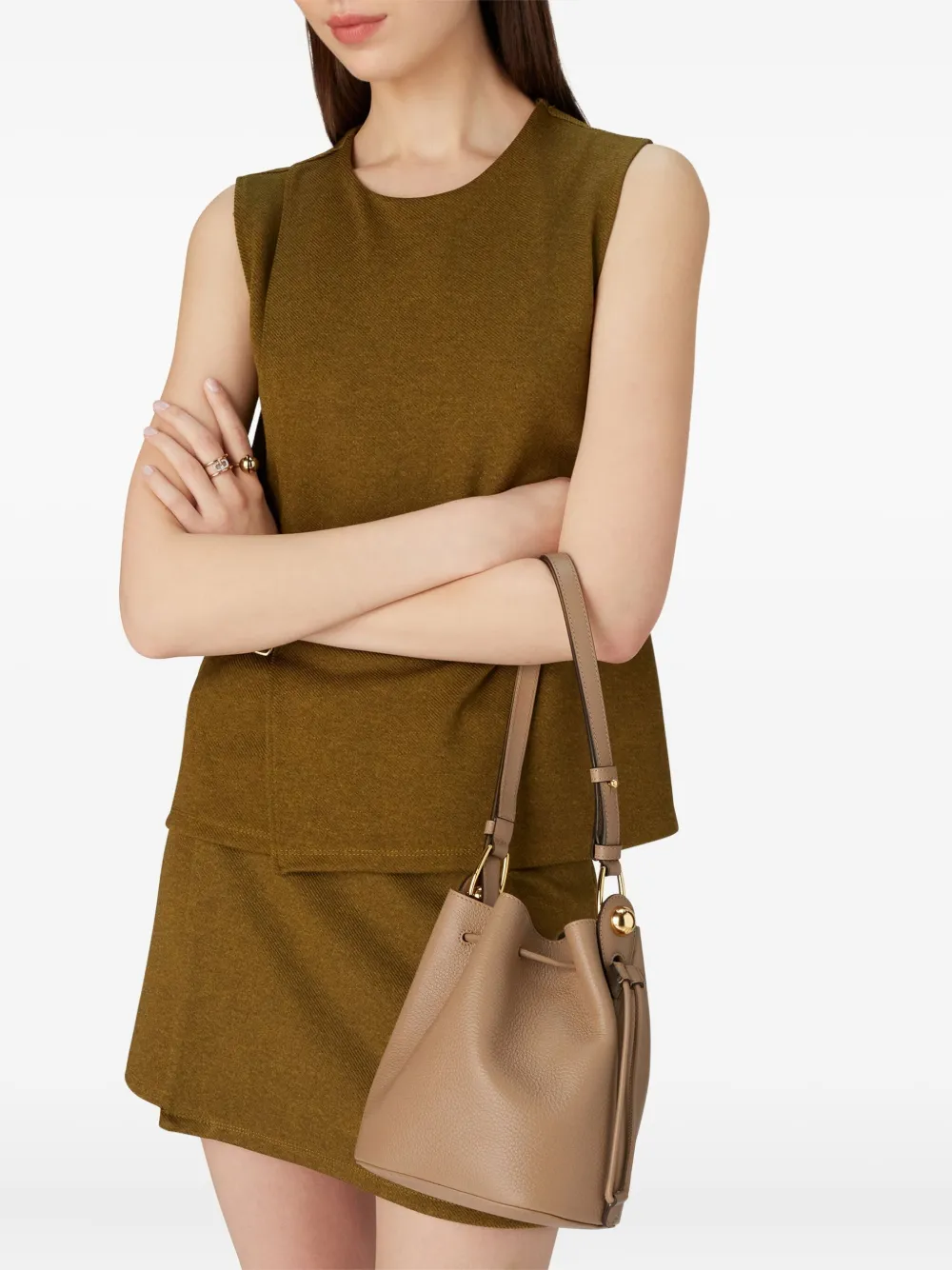 Furla mini Sfera leather bucket bag | Image 2