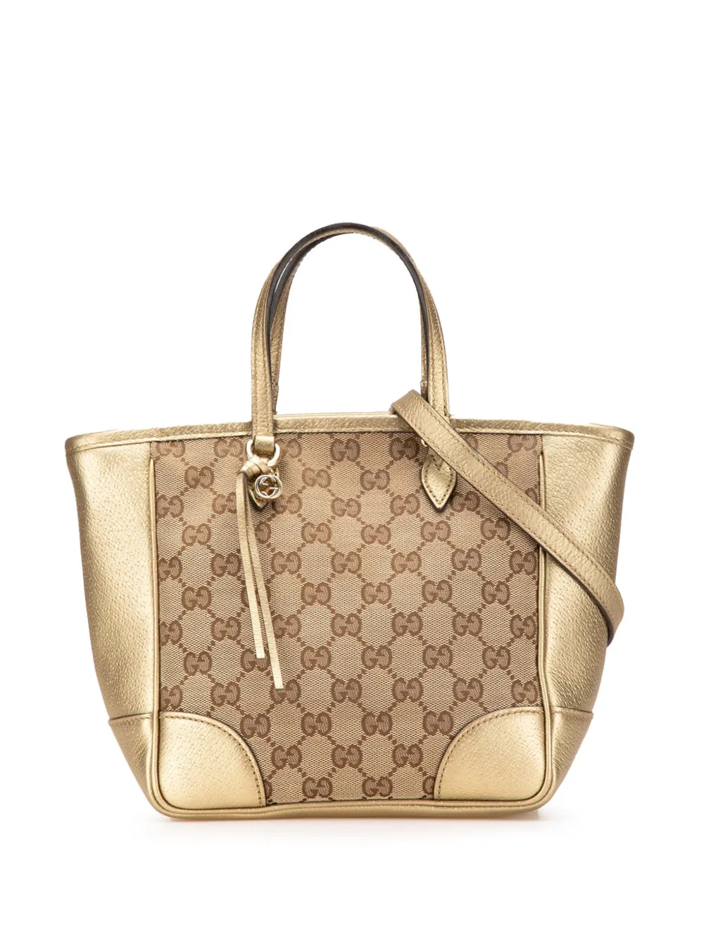 Pre-owned Gucci 2000-2015 Small Gg Canvas Bree Satchel