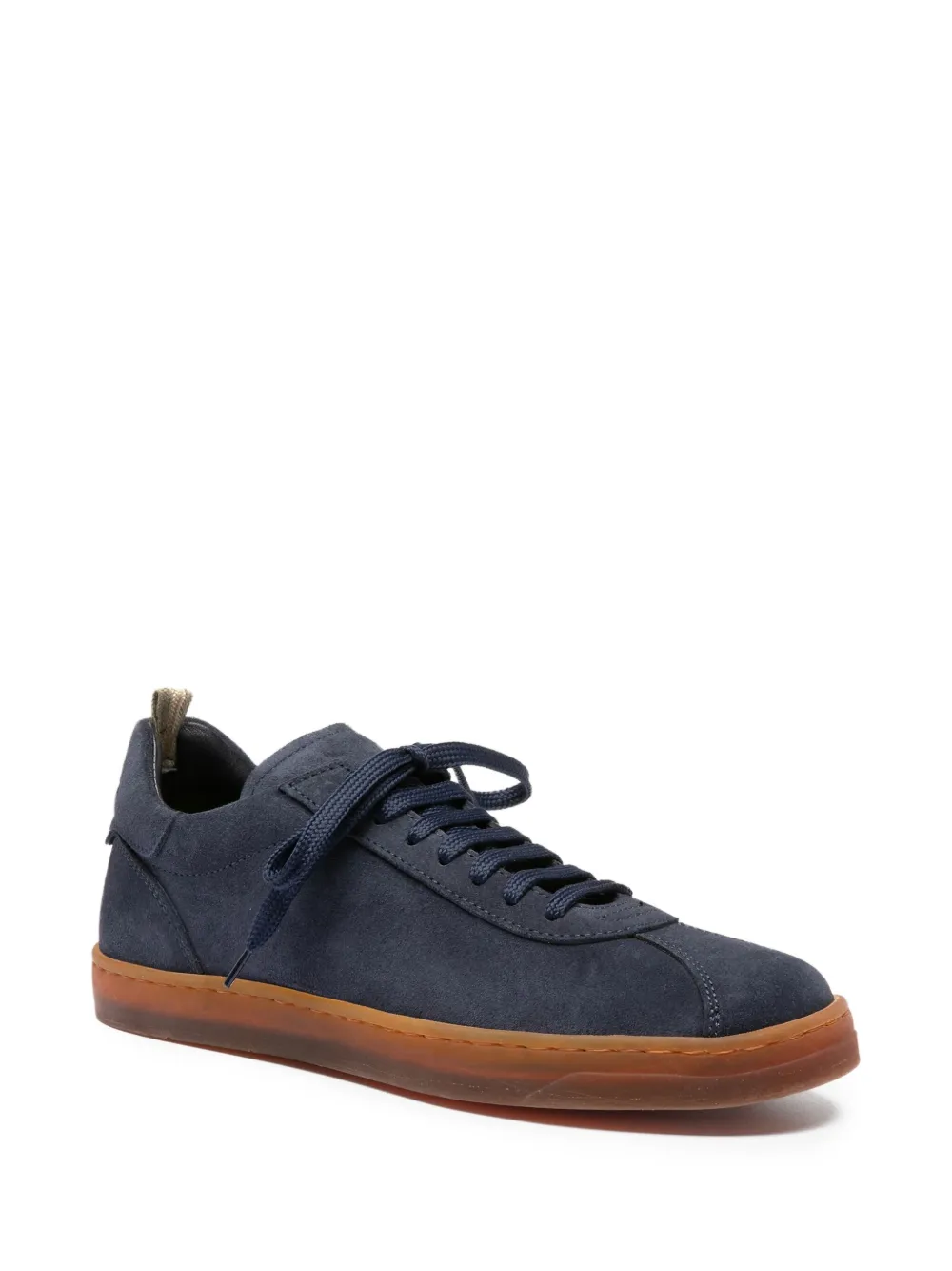 Officine Creative Karma lace-up suede sneakers Blue