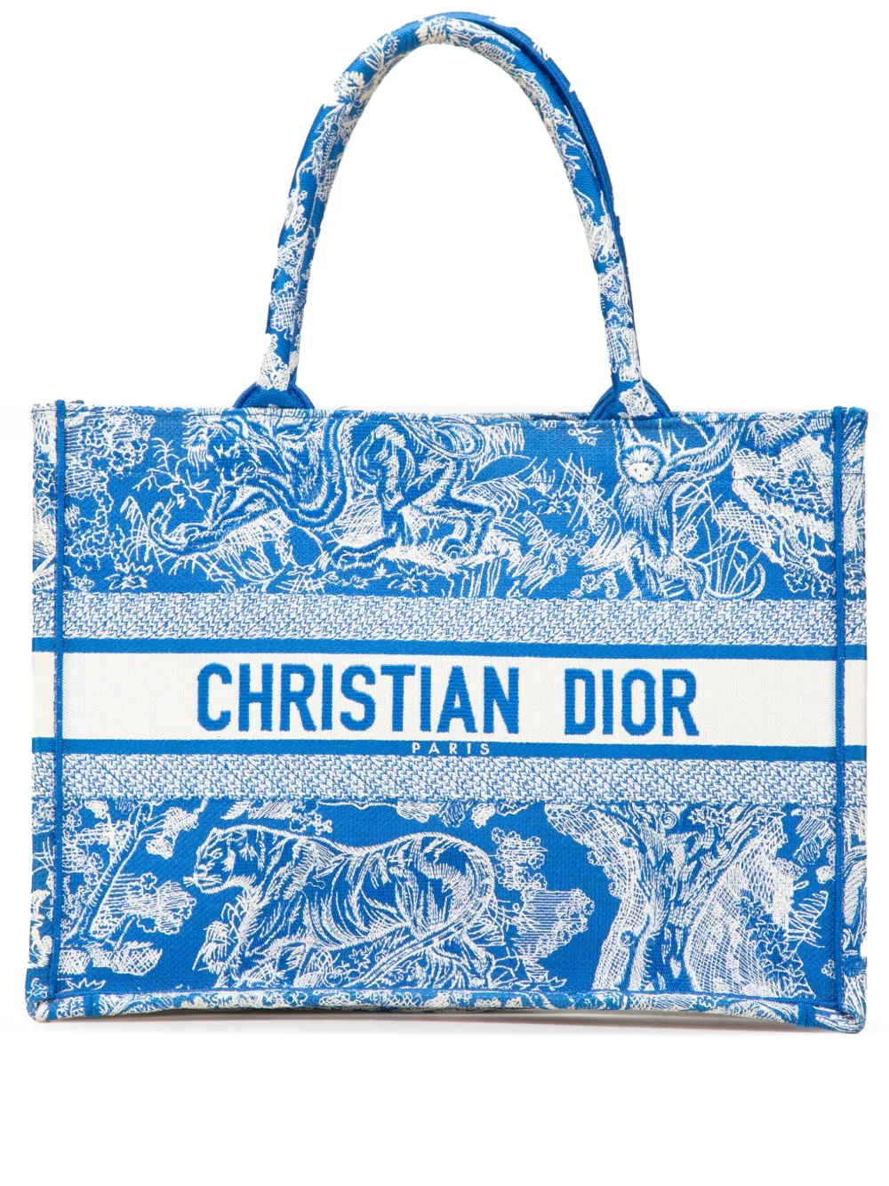 Christian Dior Pre-Owned 2022 Medium Canvas Embroidered Dioriviera Christian Dior Pre-Owned 2022 Medium Canvas Embroidered Dioriviera