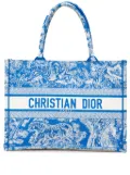 Christian Dior Pre-Owned 2022 Medium Canvas Embroidered Dioriviera Toile De Jouy Book tote bag - Blue