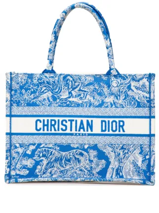 国内買付/エンブロイダリー キャンバス ミディアム トートバッグ Christian Dior Pre-Owned 2022 ミディアム キャンバス エン
