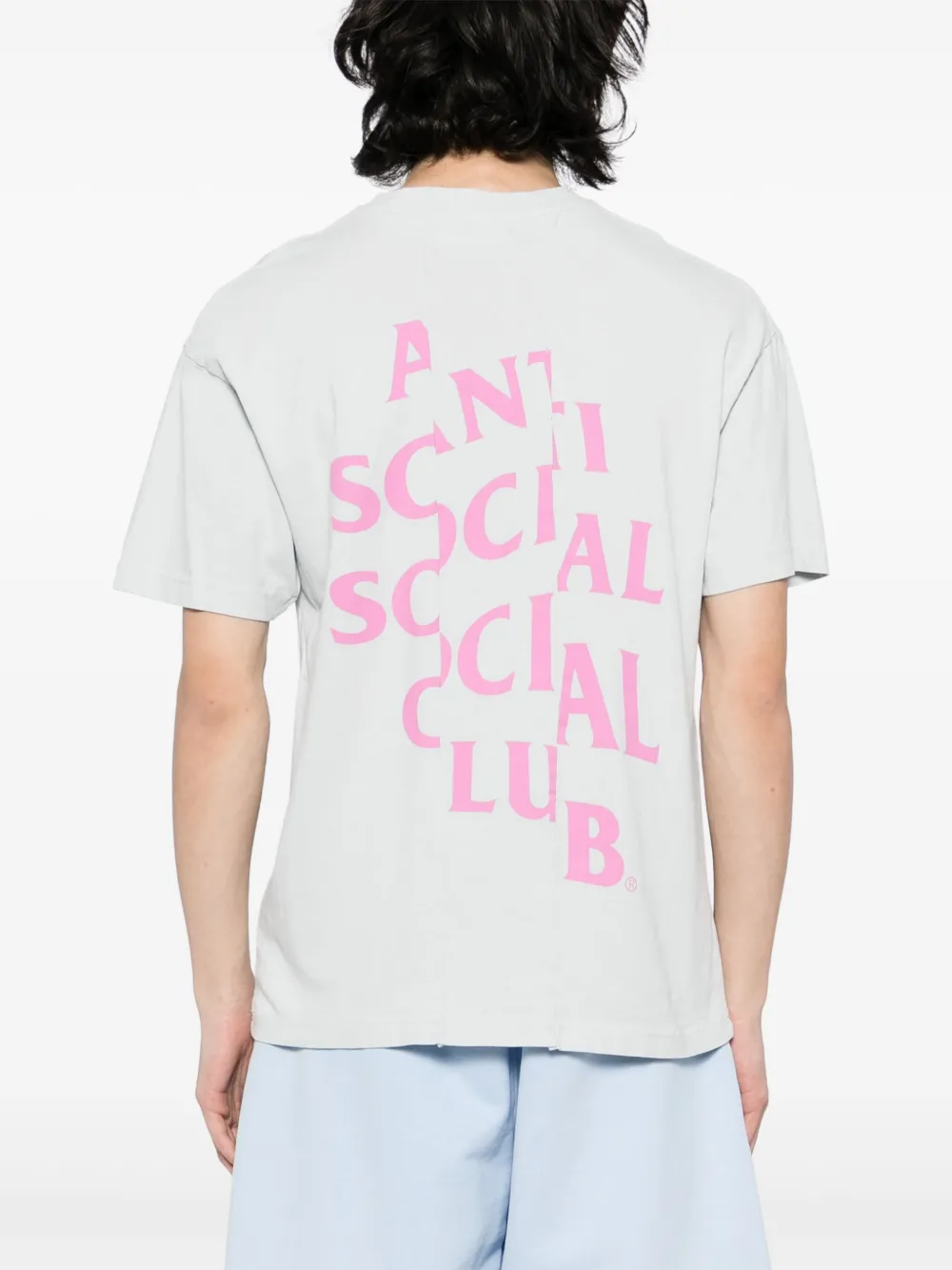 Anti Social Club Sliced Mind Games T-shirt Grijs