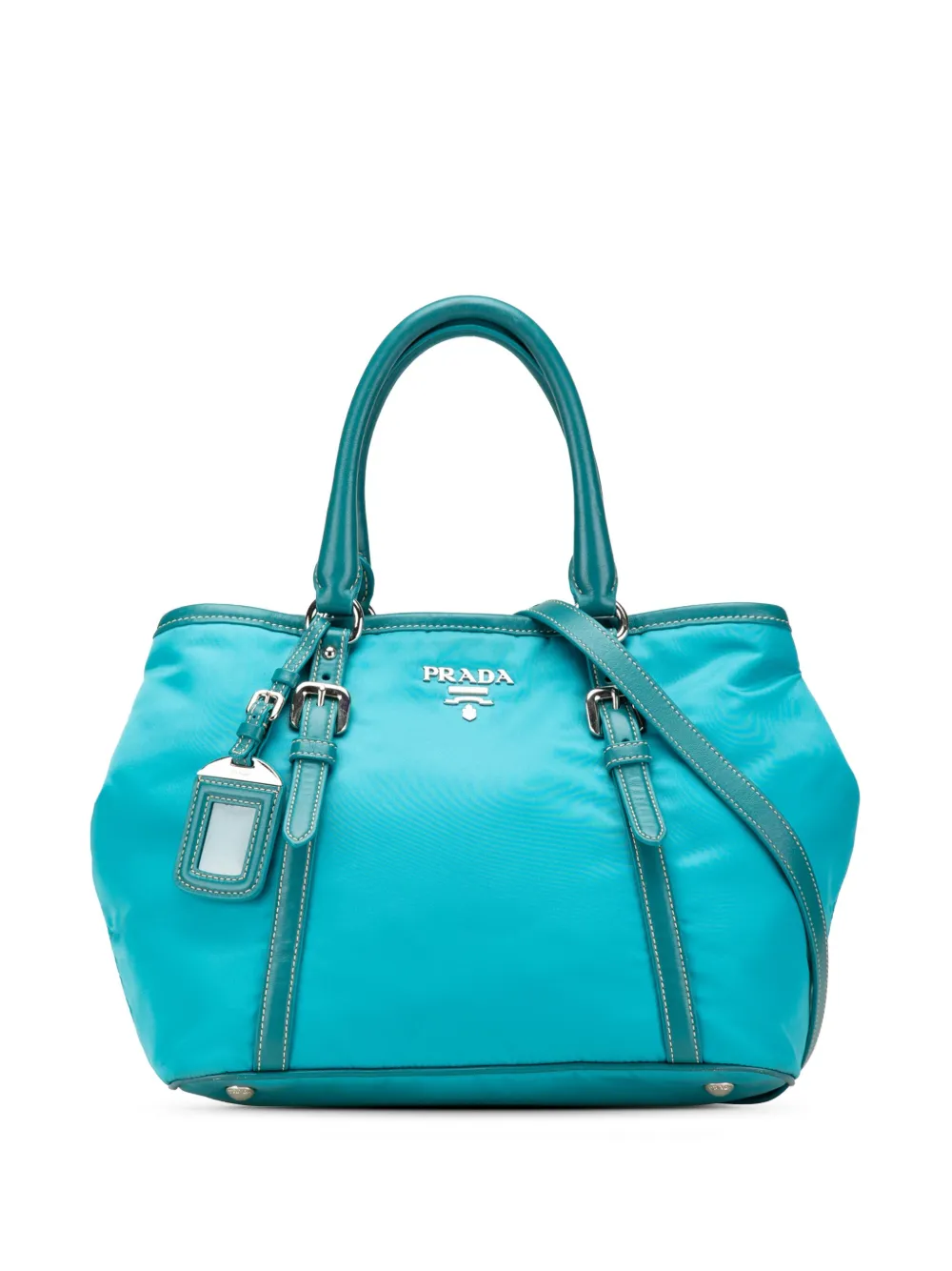 Prada Pre-Owned 2010-2024 Tessuto satchel | Blue | Image 1