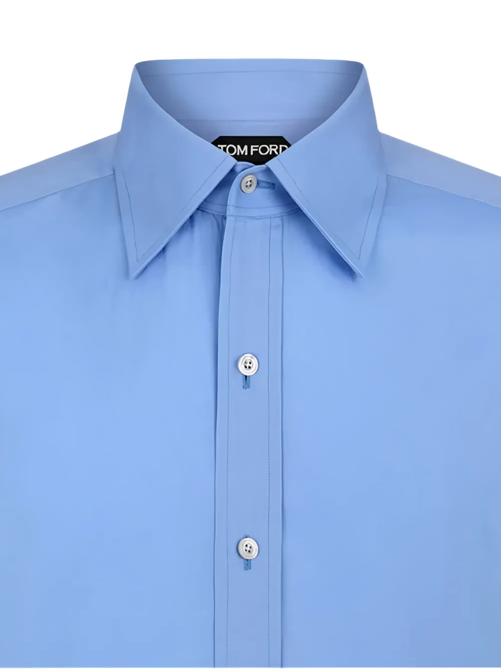 TOM FORD Popeline overhemd - Blauw