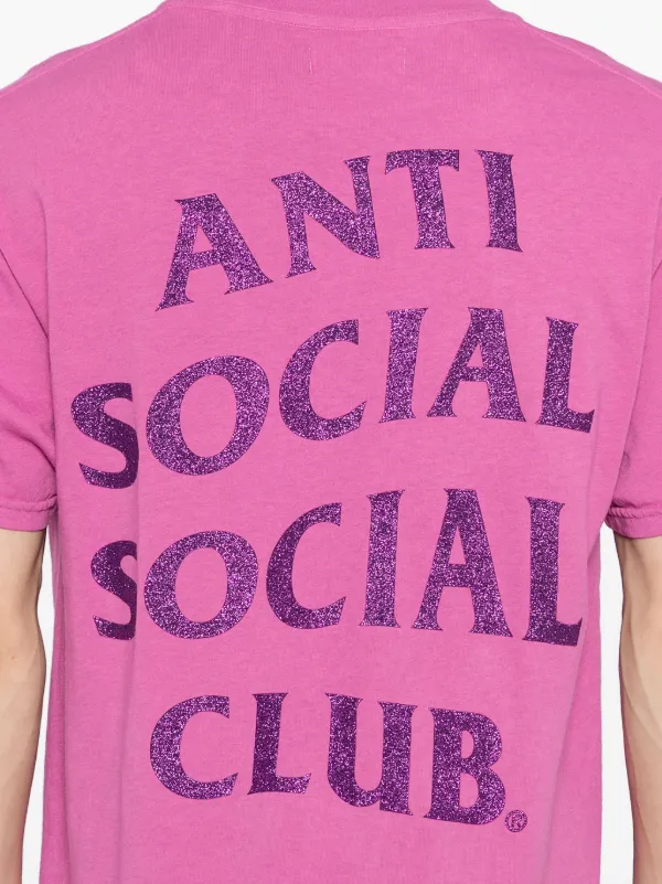 Anti Social Social Club Mind Games Glitte t-shirt Pink FARFETCH EG