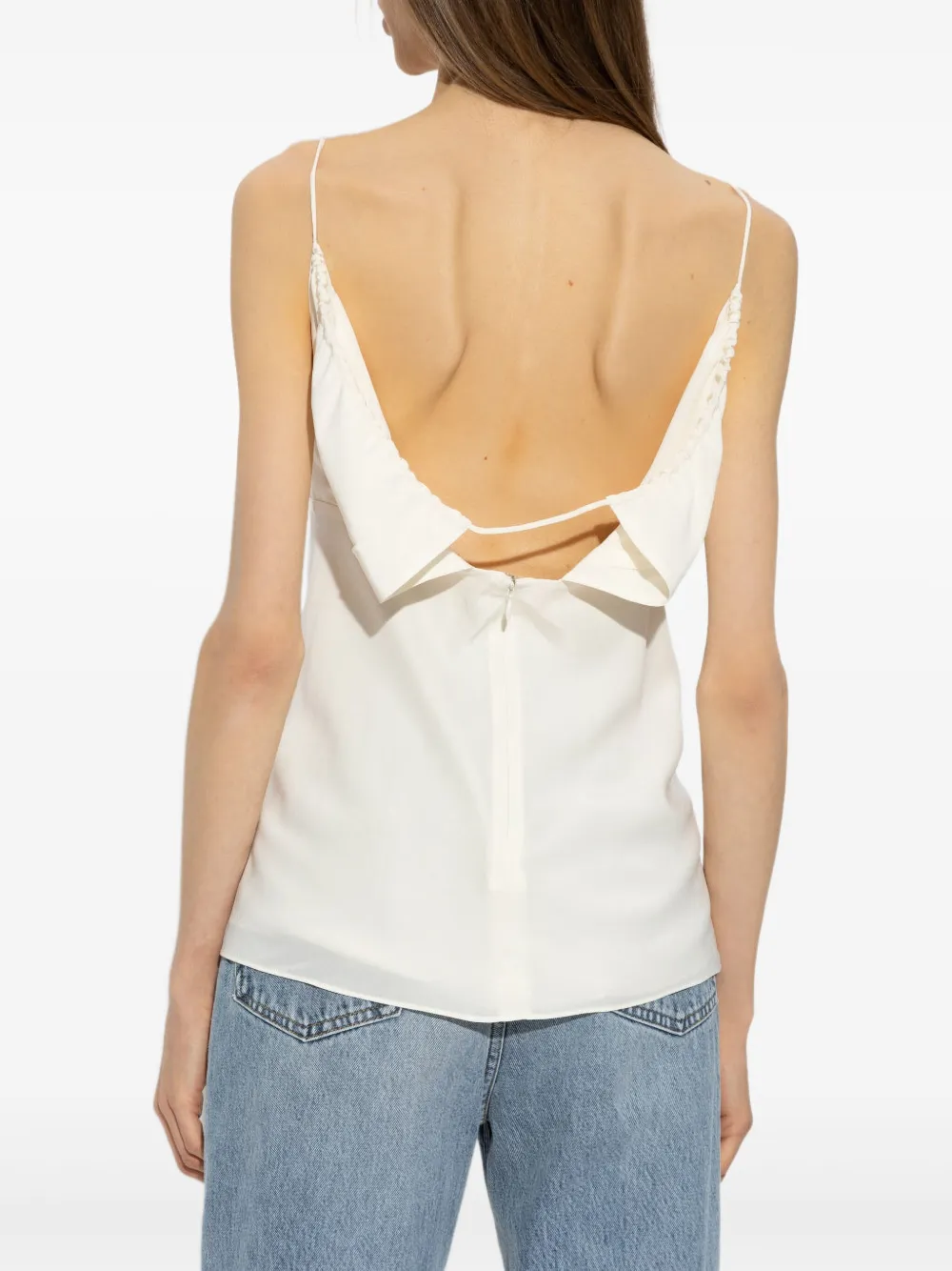 TOTEME Zijden top WHITE