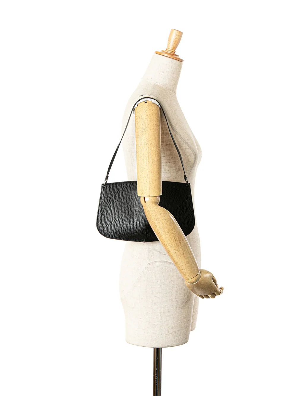 Pre-owned Louis Vuitton 2002 Epi Demi Lune Pochette Shoulder Bag