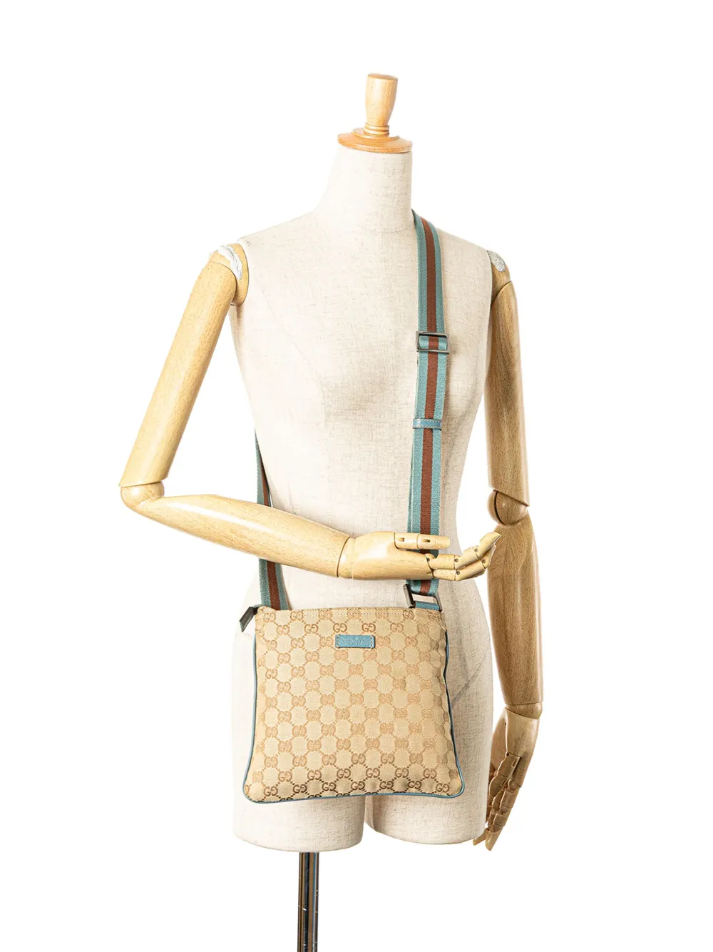 Pre-owned Gucci 2000-2015 Gg Canvas Web Crossbody Bag