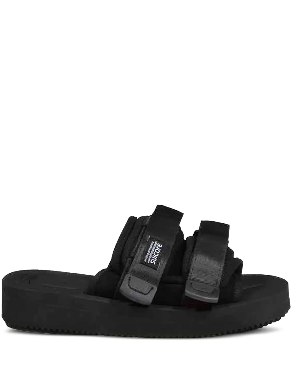 Suicoke logo-patch sandals Black