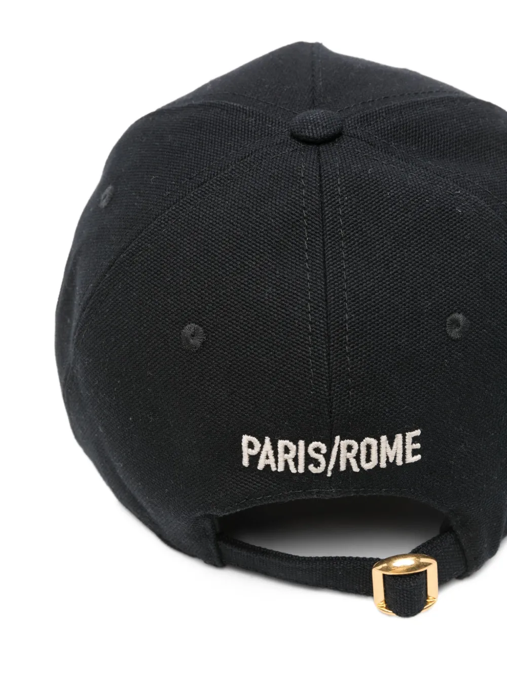 Valentino Garavani logo-embroidered baseball cap Zwart