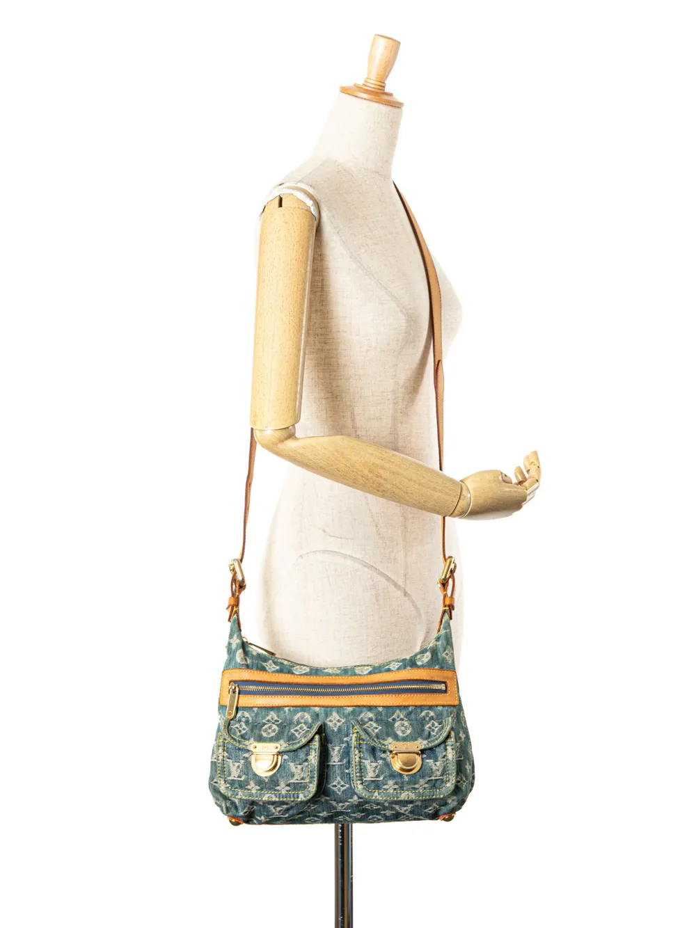 Louis Vuitton Pre-Owned 2006 Monogram Denim Baggy PM crossbody bag | Pre-Owned | Image 2