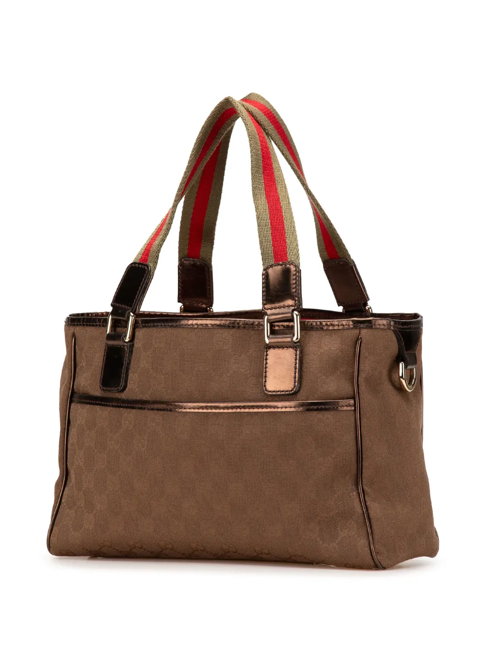 Pre-owned Gucci 2000-2015 Gg Canvas Web Tote Bag