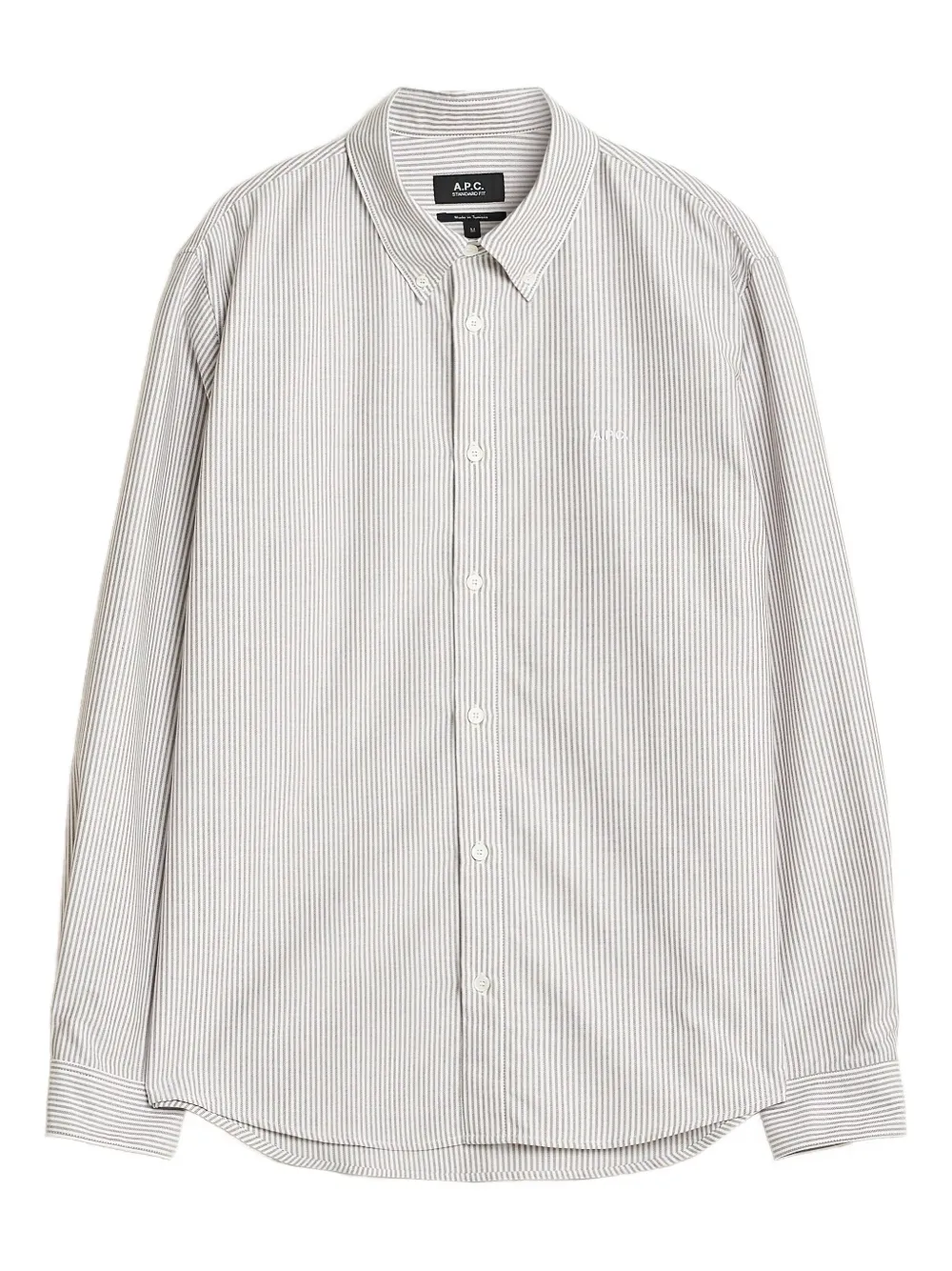 A.P.C. striped button-down shirt | Red | Image 1
