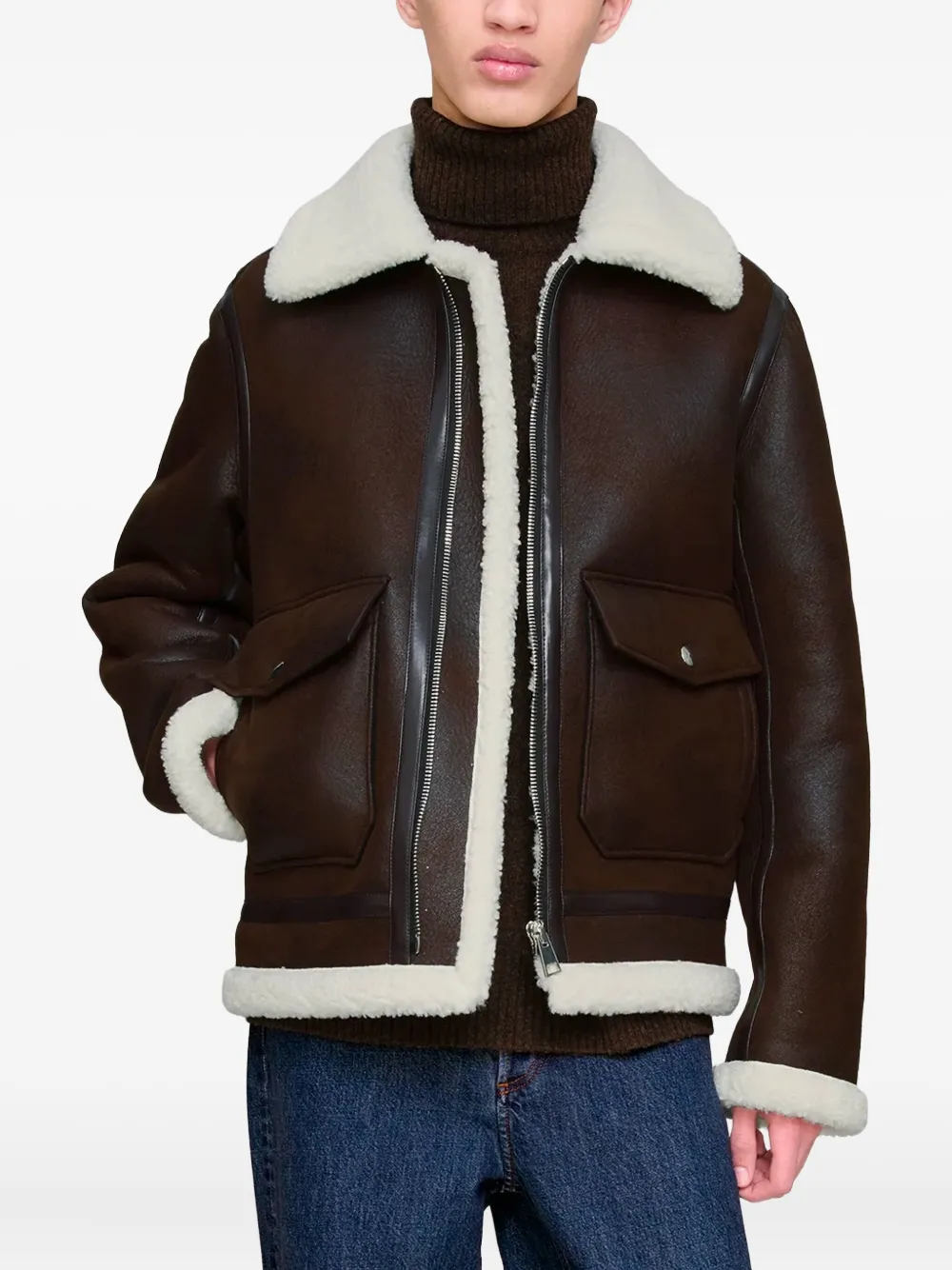 A.P.C. long sleeves jacket | Leather Jackets | Image 2
