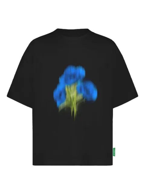 FLÂNEUR Blurred Flower-print T-shirt