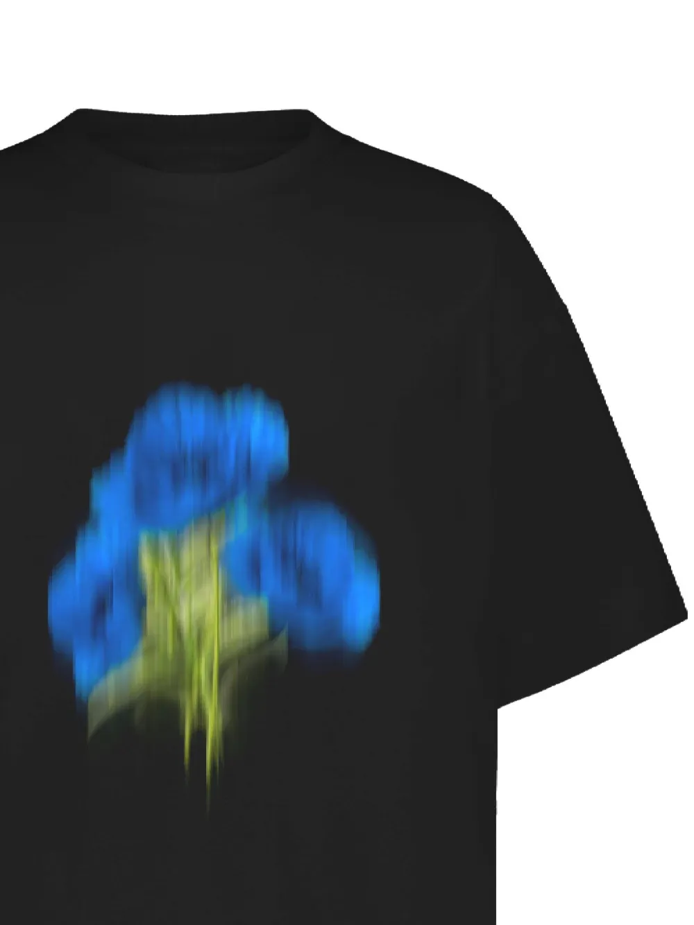 FLÂNEUR Blurred Flower-print T-shirt - Zwart