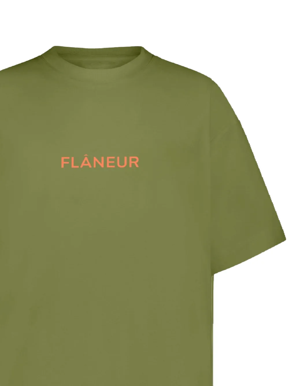 FLÂNEUR T-shirt met logoprint Groen