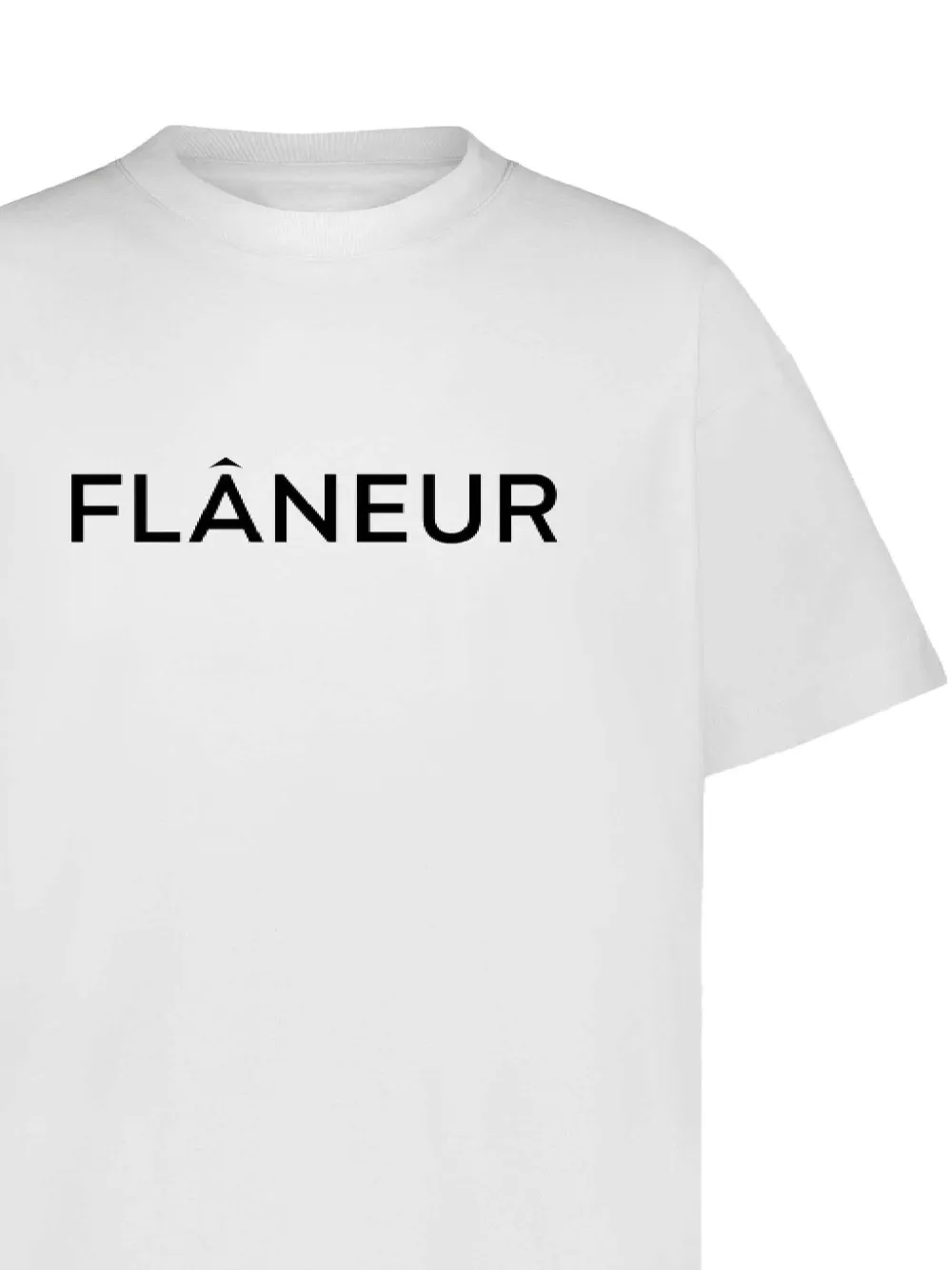 FLÂNEUR T-shirt met logoprint Wit