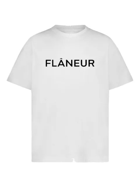 FLÂNEUR logo-print T-shirt