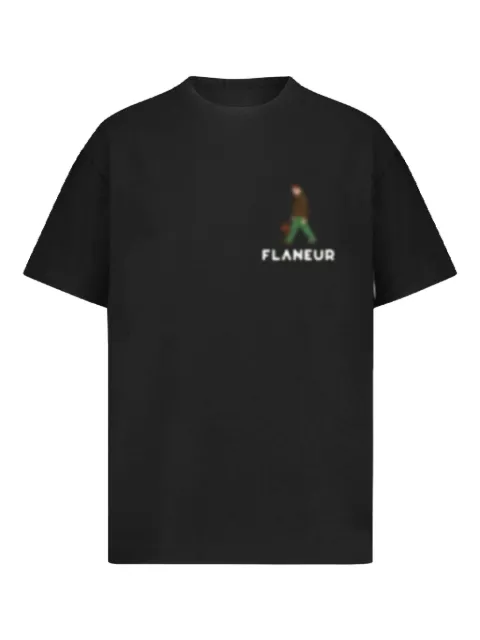 FLÂNEUR logo-print cotton t-shirt