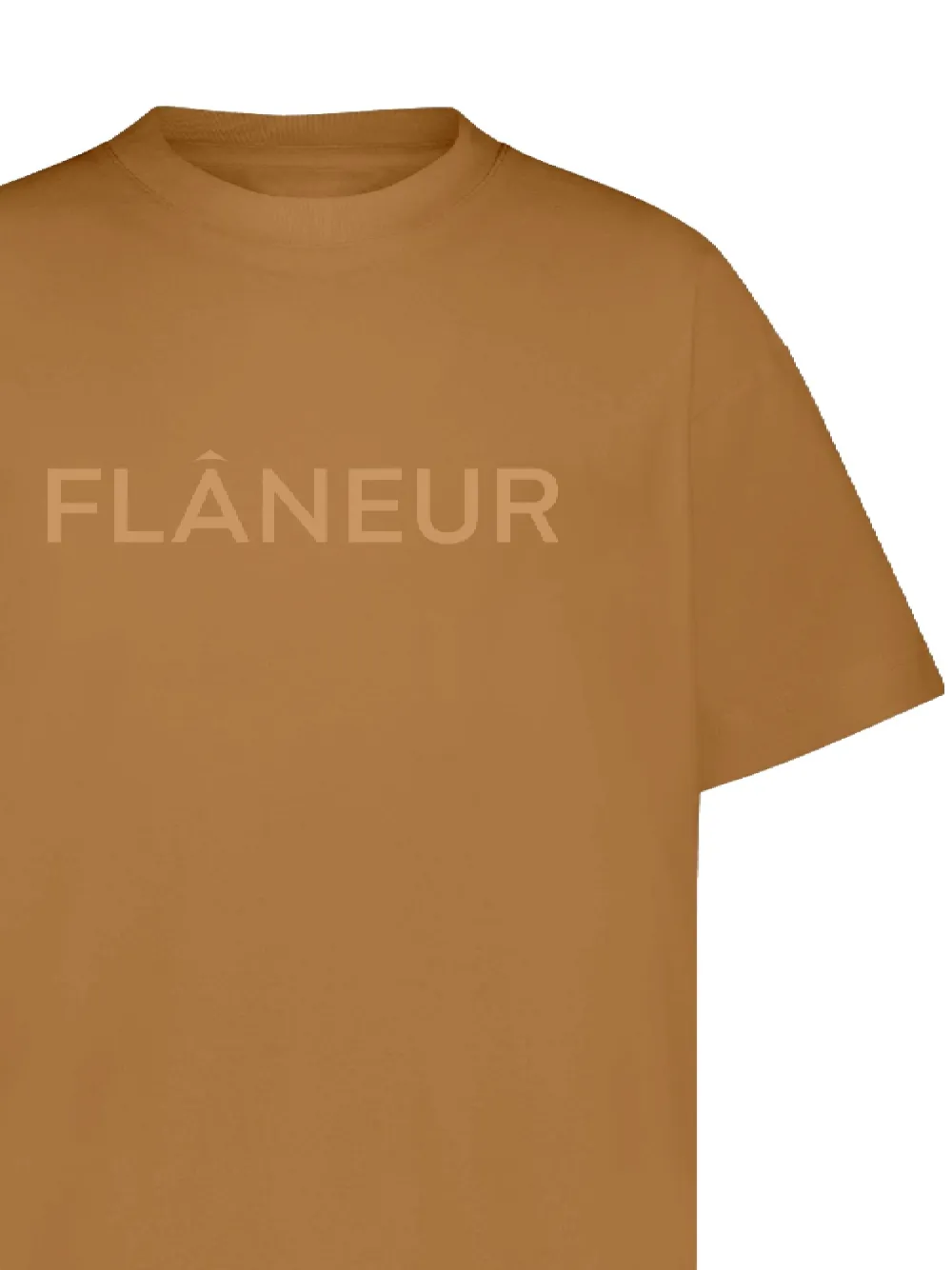 FLÂNEUR T-shirt met logoprint Bruin