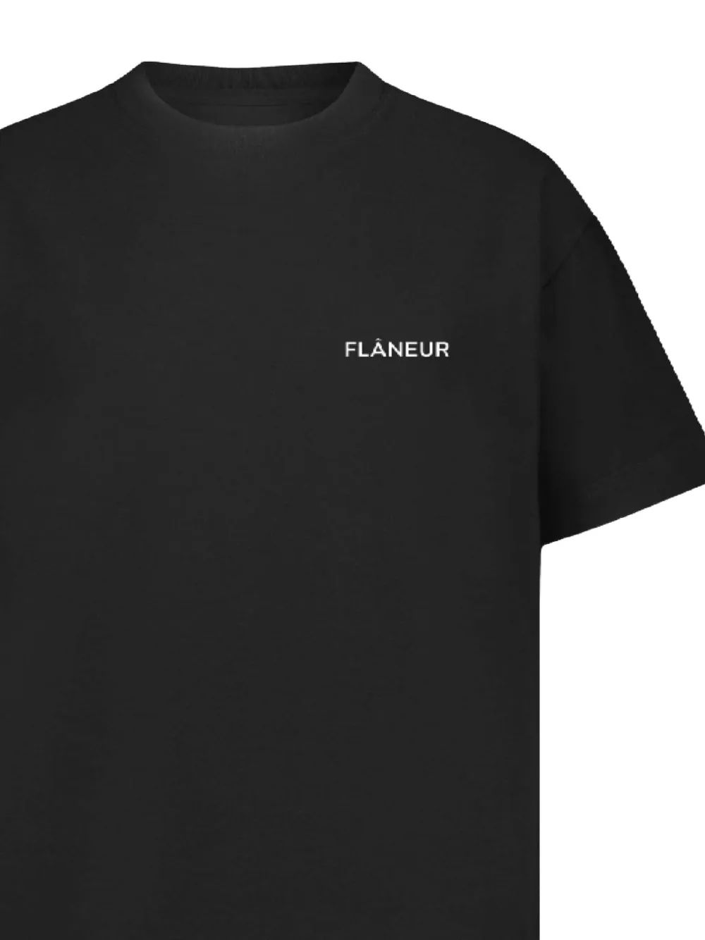 FLÂNEUR T-shirt met logoprint Zwart