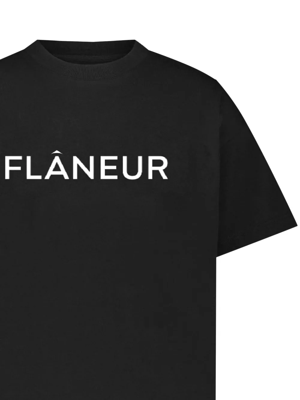 FLÂNEUR logo-print T-shirt - Zwart