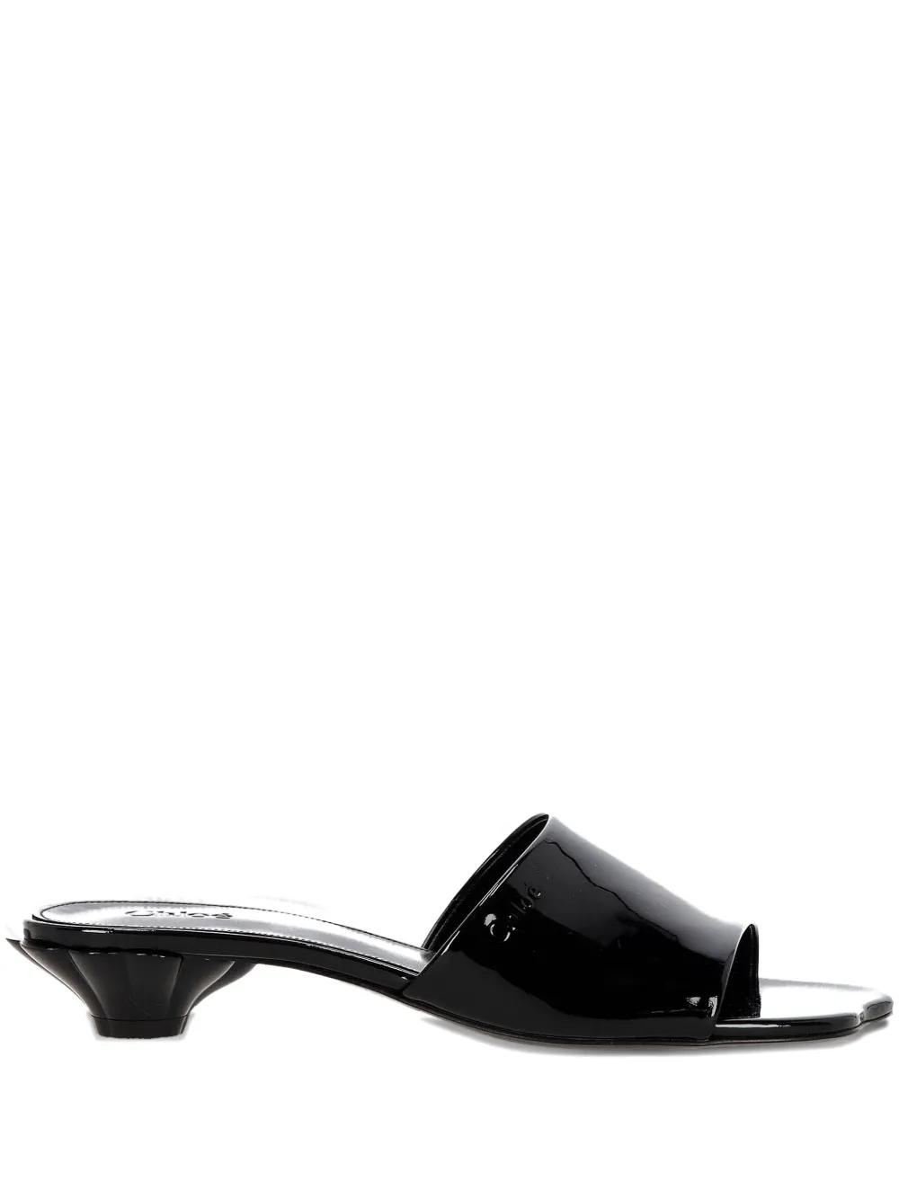 Chloé leather mules Black