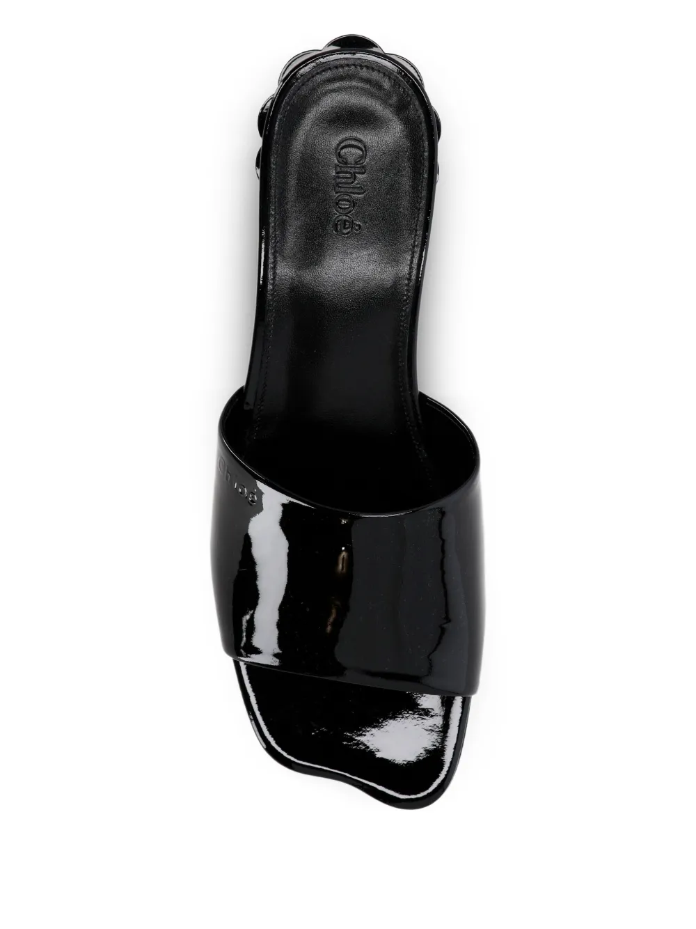 Chloé leather mules Black