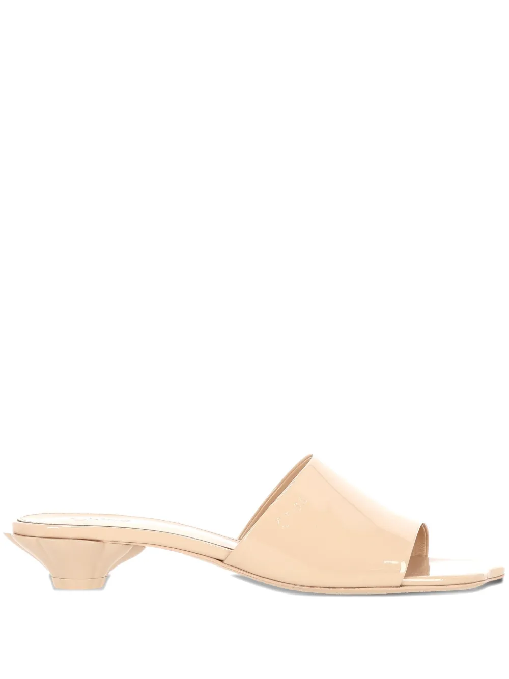 Chloé 25mm leather mules Neutrals