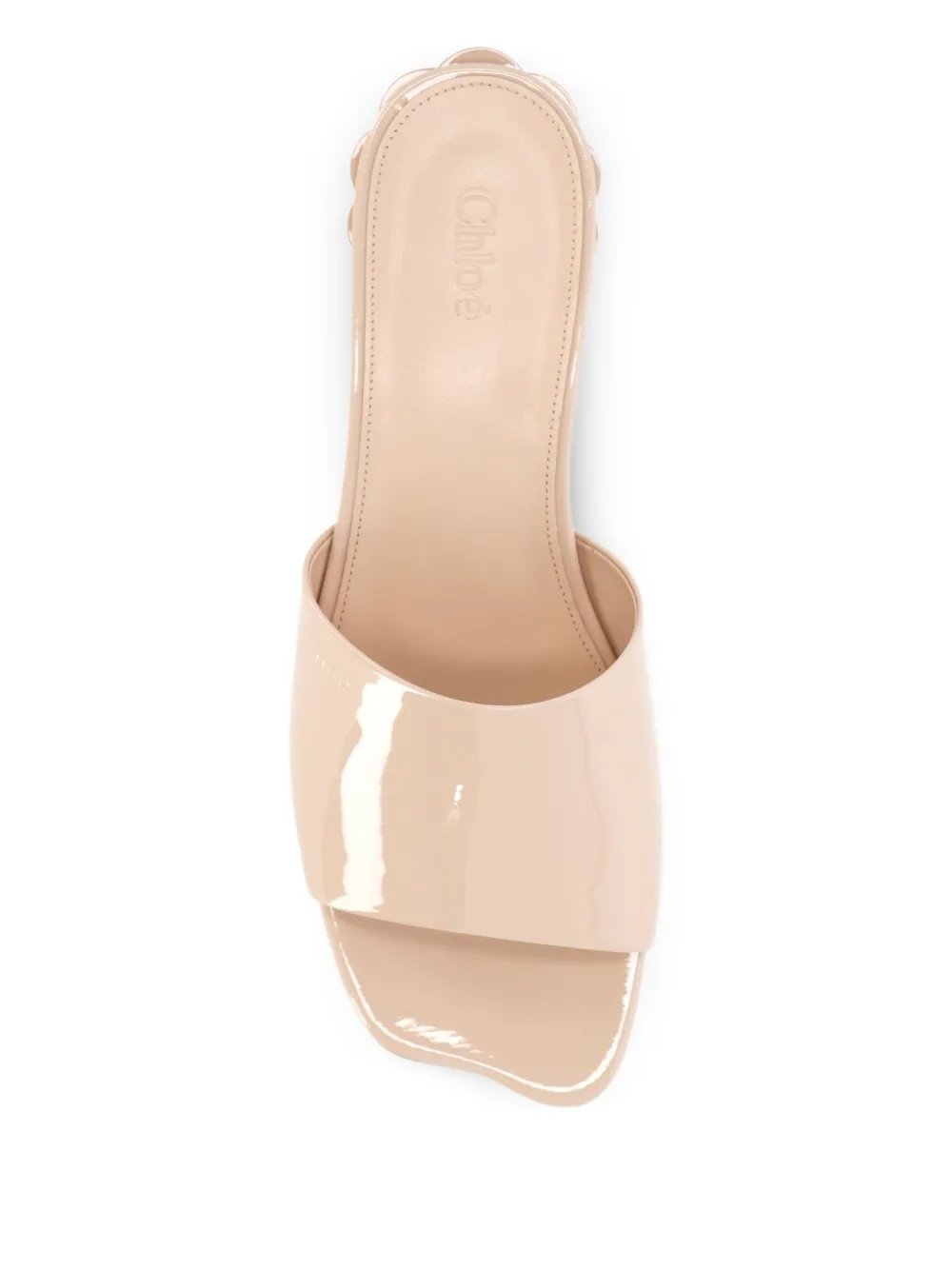 Chloé 25mm leather mules Neutrals