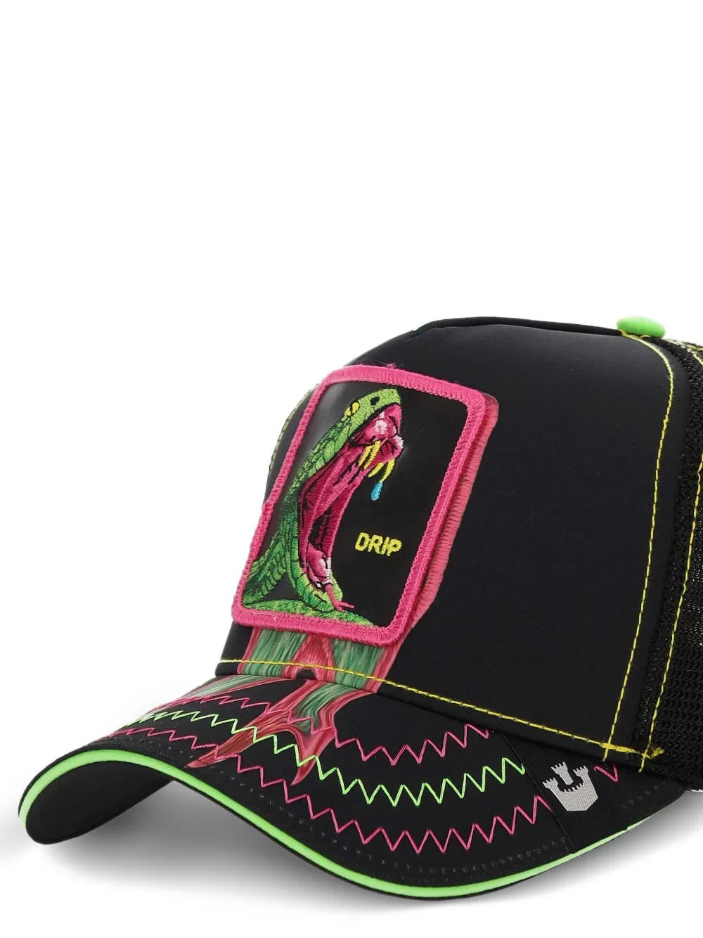 GOORIN BROS Pet met patchdetail - Zwart